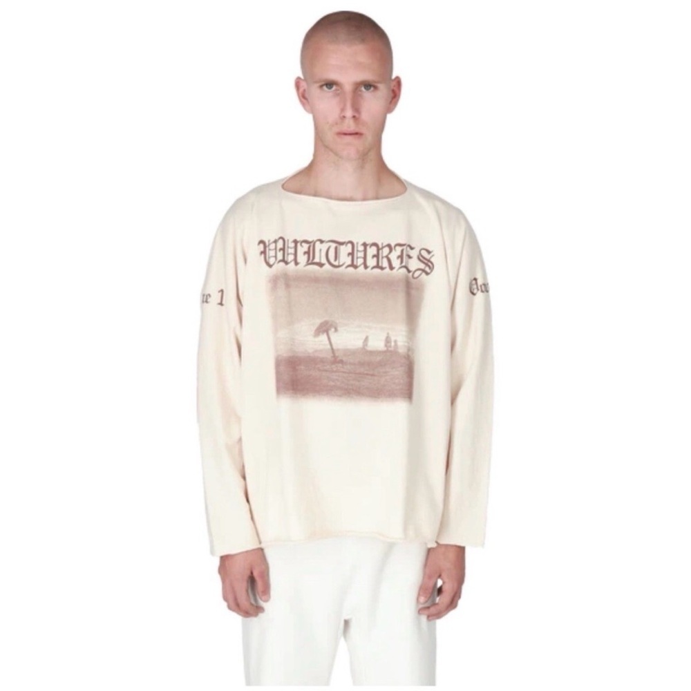 Kanye West Yeezy YZY Gosha Vultures Vol 1 Long Sleeve Shirt Size Size 2 L/XL
